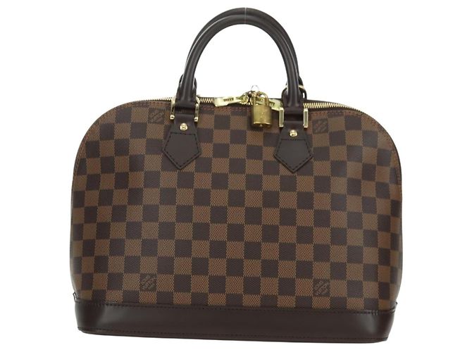 LOUIS VUITTON Borsa Damier Ebene Alma N51131 LV Auth am11651SAV - vista 13
