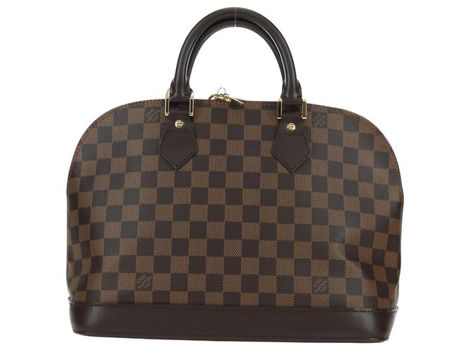 LOUIS VUITTON Borsa Damier Ebene Alma N51131 LV Auth am11651SAV - vista 2