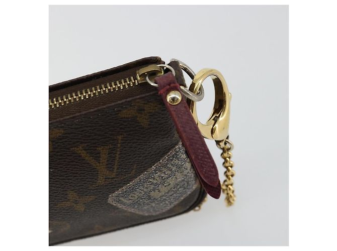 LOUIS VUITTON Monogram Trunk Mini Pochette Accessoires Pochette M63798 Auth 180704 Monogramma - vista 10