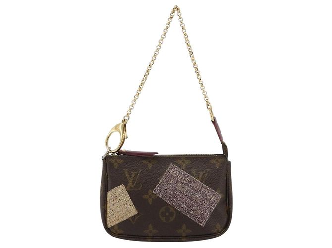 LOUIS VUITTON Monogram Trunk Mini Pochette Accessoires Pochette M63798 Auth 180704 Monogramma - vista 13