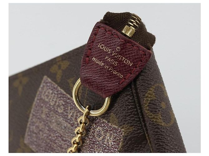 LOUIS VUITTON Monogram Trunk Mini Pochette Accessoires Pochette M63798 Auth 180704 Monogramma - vista 17