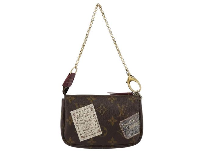 LOUIS VUITTON Monogram Trunk Mini Pochette Accessoires Pochette M63798 Auth 180704 Monogramma - vista 2