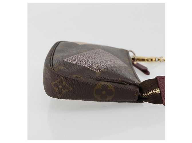 LOUIS VUITTON Monogram Trunk Mini Pochette Accessoires Pochette M63798 Auth 180704 Monogramma - vista 3
