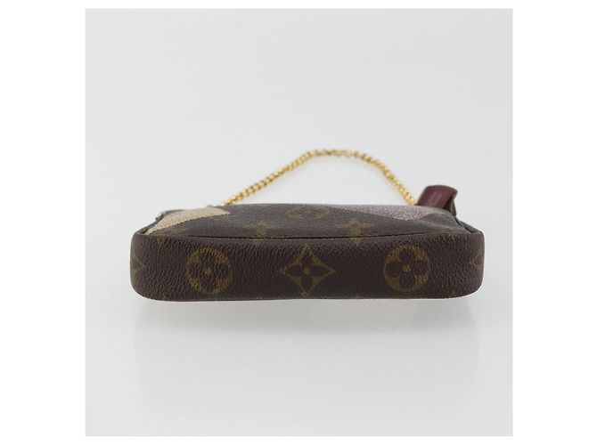 LOUIS VUITTON Monogram Trunk Mini Pochette Accessoires Pochette M63798 Auth 180704 Monogramma - vista 5