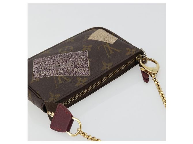 LOUIS VUITTON Monogram Trunk Mini Pochette Accessoires Pochette M63798 Auth 180704 Monogramma - vista 6