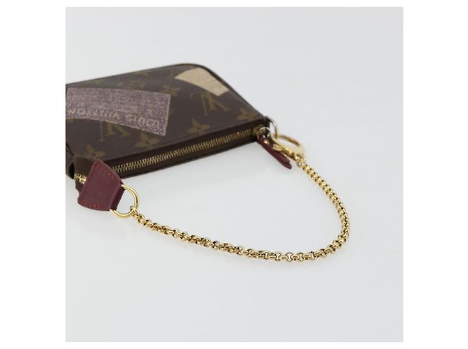 LOUIS VUITTON Monogram Trunk Mini Pochette Accessoires Pochette M63798 Auth 180704 Monogramma - vista 7