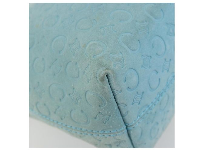 Céline Borsa CELINE C Macadam Canvas Azzurro Oro Autentica 181177 D'oro Blu chiaro - vista 14