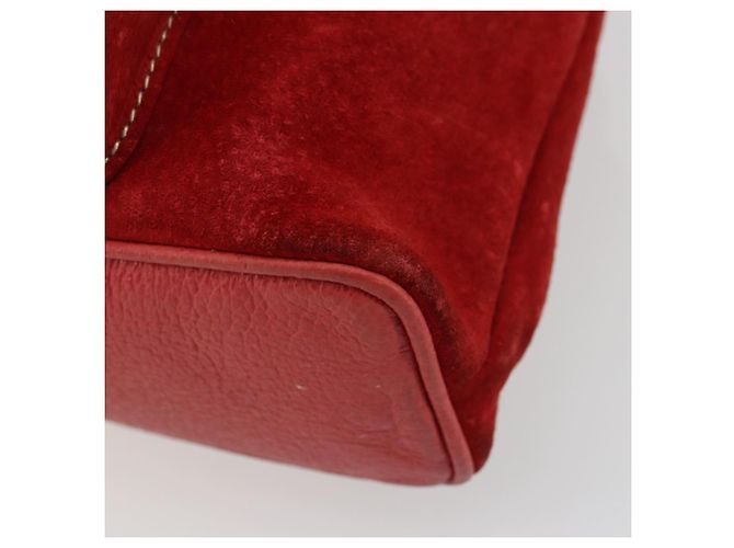 Zaino GUCCI Bamboo Scamoso Rosso Oro 003 1956 0030 Auth 179385 - vista 12