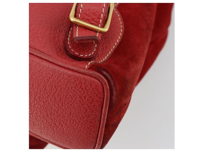 Zaino GUCCI Bamboo Scamoso Rosso Oro 003 1956 0030 Auth 179385 - vista 14