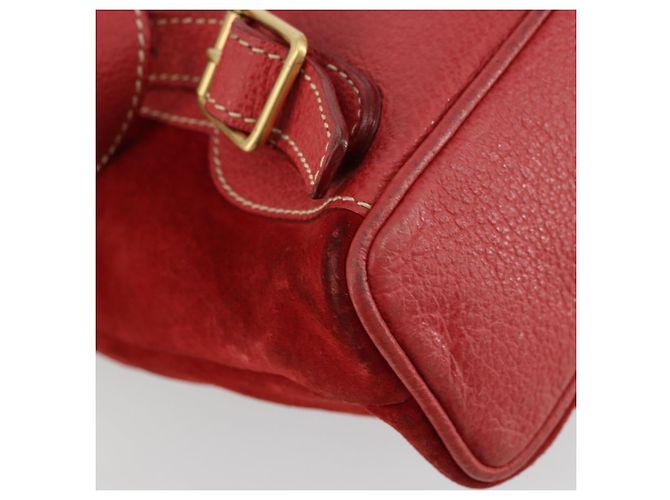Zaino GUCCI Bamboo Scamoso Rosso Oro 003 1956 0030 Auth 179385 - vista 15