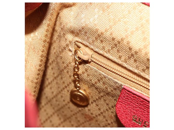 Zaino GUCCI Bamboo Scamoso Rosso Oro 003 1956 0030 Auth 179385 - vista 25