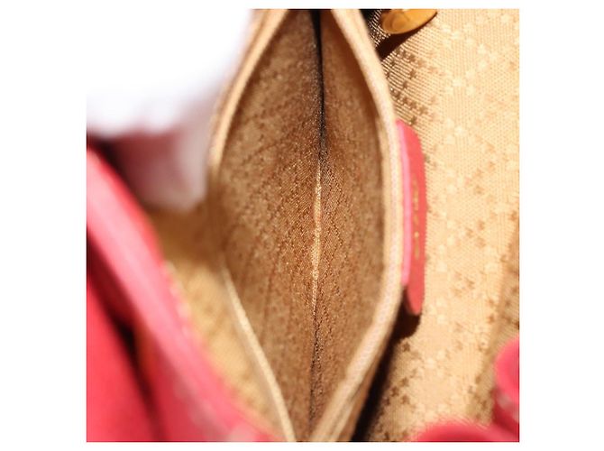 Zaino GUCCI Bamboo Scamoso Rosso Oro 003 1956 0030 Auth 179385 - vista 26