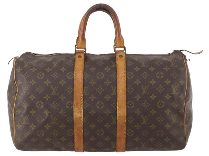 LOUIS VUITTON Borsa Boston Monogram Keepall 45 M41428 LV Auth 179408 Monogramma - vista 13