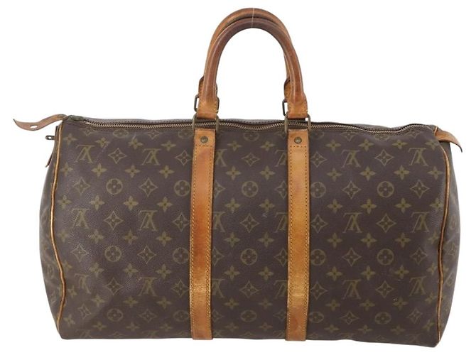 LOUIS VUITTON Borsa Boston Monogram Keepall 45 M41428 LV Auth 179408 Monogramma - vista 2