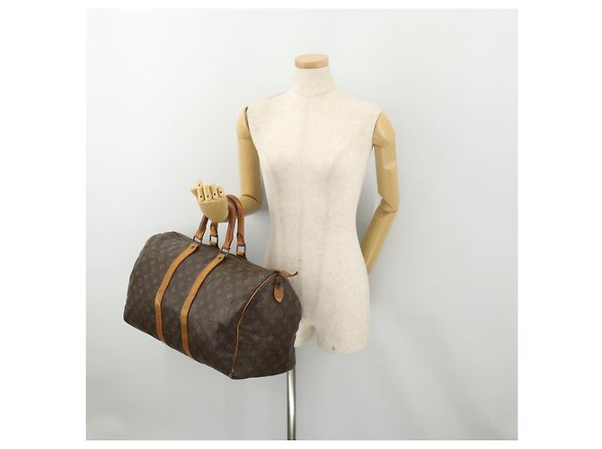 LOUIS VUITTON Borsa Boston Monogram Keepall 45 M41428 LV Auth 179408 Monogramma - vista 23