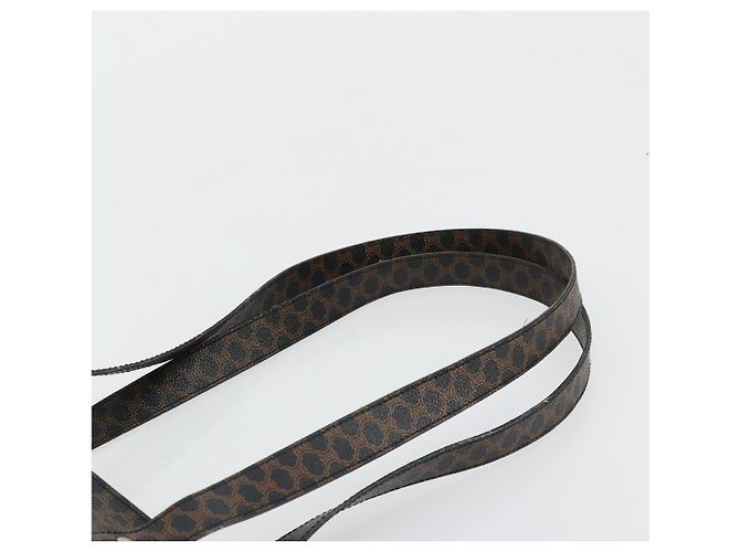 Céline Borsa Tote CELINE Macadam in tela PVC e pelle nera e oro Auth 180495A Nero D'oro - vista 8