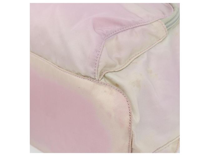 Zaino PRADA Nylon Rosa Argento Autentico 181159 - vista 15