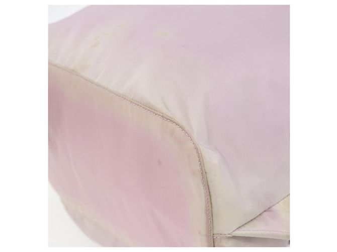Zaino PRADA Nylon Rosa Argento Autentico 181159 - vista 17