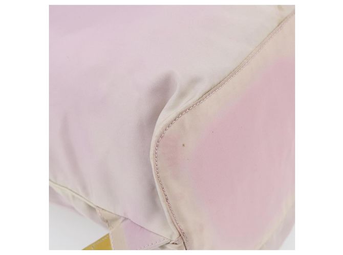 Zaino PRADA Nylon Rosa Argento Autentico 181159 - vista 18