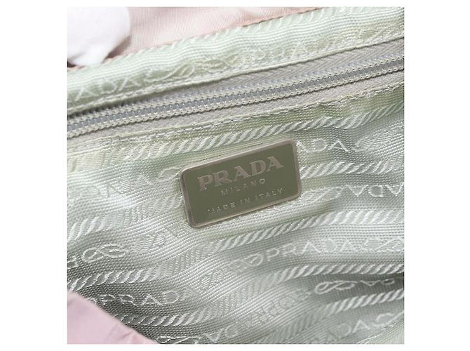 Zaino PRADA Nylon Rosa Argento Autentico 181159 - vista 22