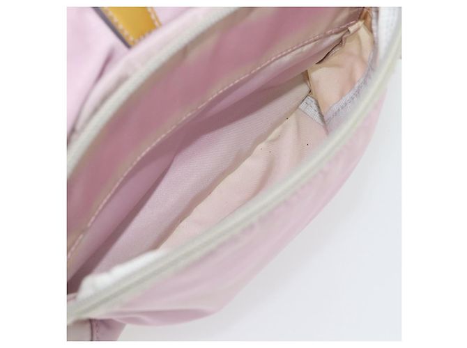 Zaino PRADA Nylon Rosa Argento Autentico 181159 - vista 27