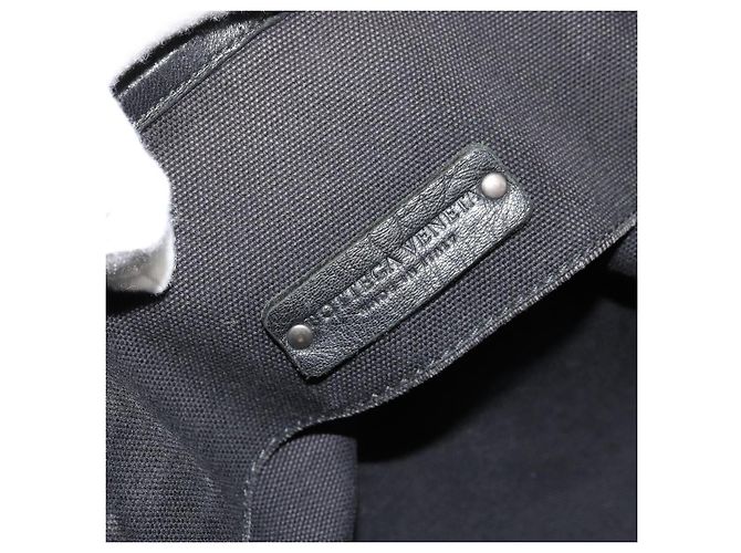 BOTTEGA VENETA Tote Bag Canvas Black 256763 Auth bs35124 - view 11