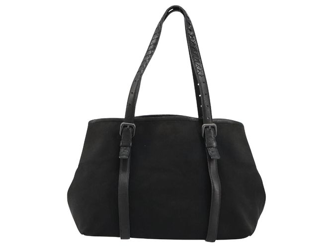 BOTTEGA VENETA Tote Bag Canvas Black 256763 Auth bs35124 - view 13