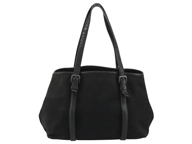 BOTTEGA VENETA Tote Bag Canvas Black 256763 Auth bs35124 - view 2