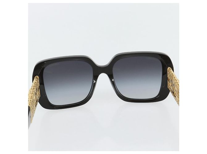 Occhiali da sole CHANEL in plastica Nero CC Auth am11652SM - vista 10
