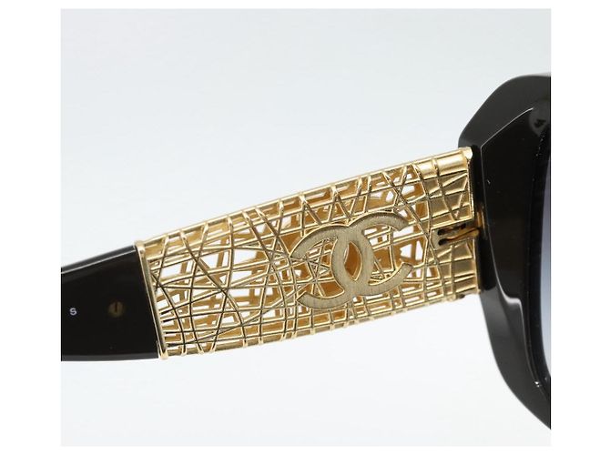 Occhiali da sole CHANEL in plastica Nero CC Auth am11652SM - vista 13