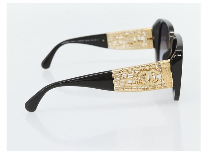 Occhiali da sole CHANEL in plastica Nero CC Auth am11652SM - vista 4