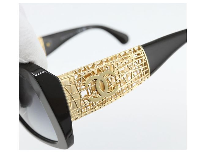 Occhiali da sole CHANEL in plastica Nero CC Auth am11652SM - vista 7
