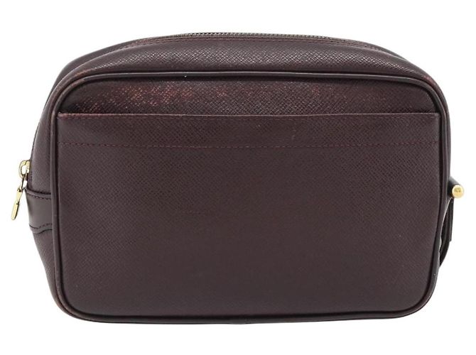 LOUIS VUITTON Taiga Karga Clutch Bag Ardoise M30812 LV Auth ka4427 Grigio - vista 13
