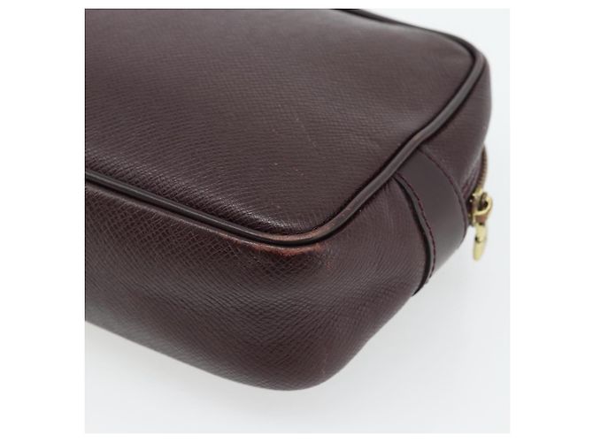 LOUIS VUITTON Taiga Karga Clutch Bag Ardoise M30812 LV Auth ka4427 Grigio - vista 16