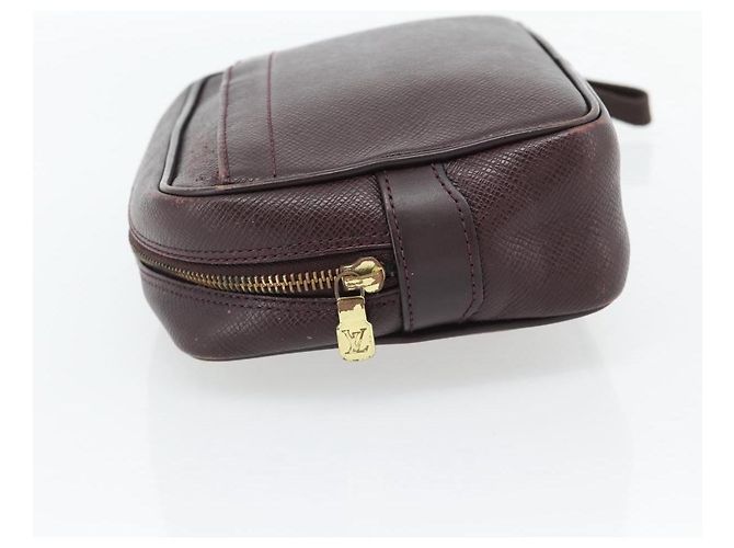 LOUIS VUITTON Taiga Karga Clutch Bag Ardoise M30812 LV Auth ka4427 Grigio - vista 3