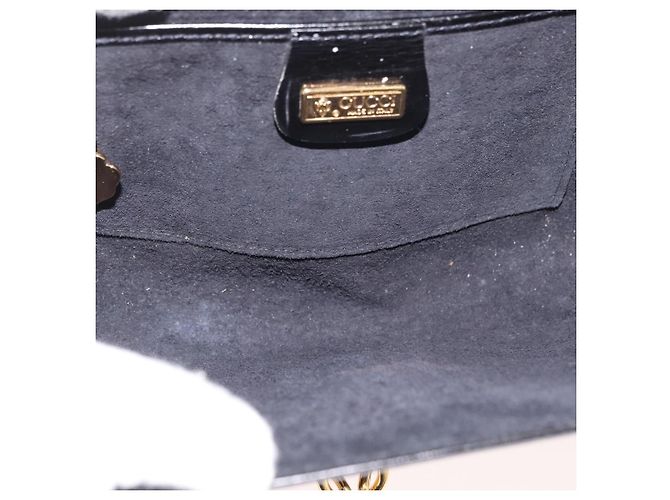 Borsa a Spalla GUCCI in Pelle Nera e Oro 004 056 0219 Auth 181308 Nero D'oro - vista 17