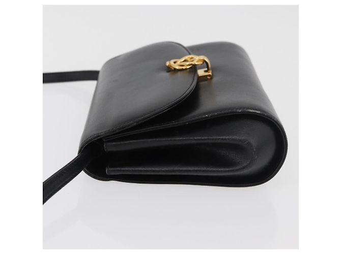 Borsa a Spalla GUCCI in Pelle Nera e Oro 004 056 0219 Auth 181308 Nero D'oro - vista 5