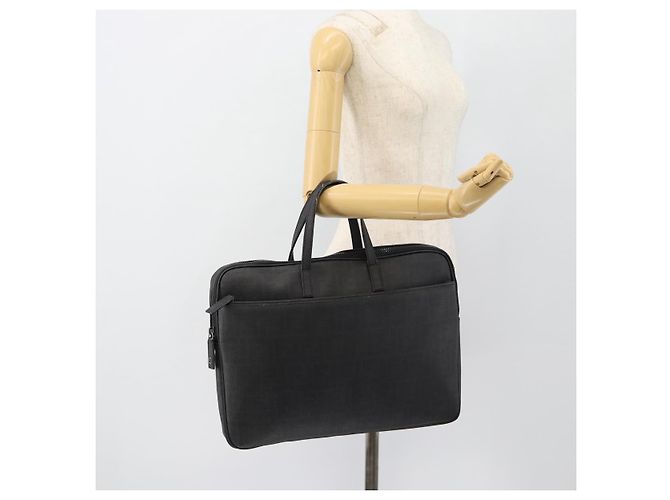 Borsa a Mano FENDI Zucca Canvas PVC Nero Argento Autentica 181259 - vista 21