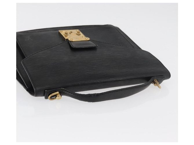 LOUIS VUITTON Epi Monceau 28 Hand Bag Black M52122 LV Auth bs35164 Nero - view 14