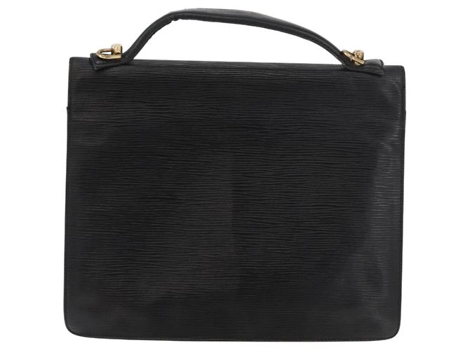 LOUIS VUITTON Epi Monceau 28 Hand Bag Black M52122 LV Auth bs35164 Nero - view 2
