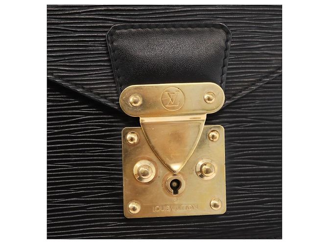 LOUIS VUITTON Epi Monceau 28 Hand Bag Black M52122 LV Auth bs35164 Nero - view 20