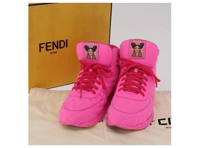 FENDI Zucca Canvas Sneaker 39 Pink Authentisch 181201A - Ansicht 39