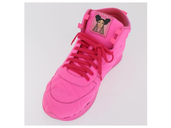 FENDI Zucca Canvas Sneaker 39 Pink Authentisch 181201A - Ansicht 6
