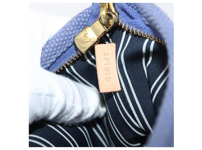 LOUIS VUITTON Antigua Pochette Platt PM Pochette Blu M40070 LV Auth 179777V - vista 12