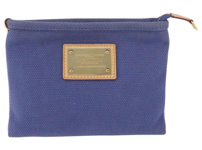 LOUIS VUITTON Antigua Pochette Platt PM Pochette Blu M40070 LV Auth 179777V - vista 13