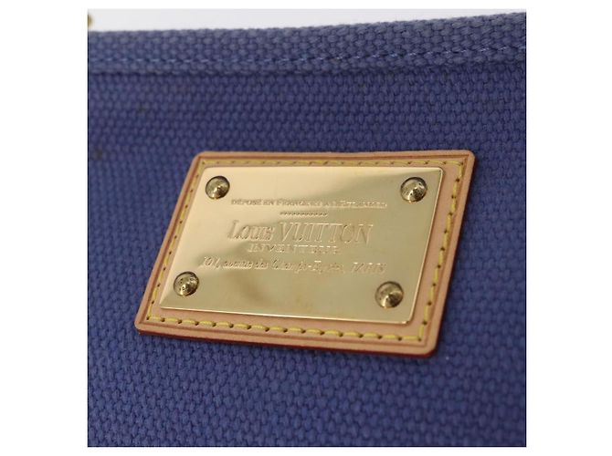 LOUIS VUITTON Antigua Pochette Platt PM Pochette Blu M40070 LV Auth 179777V - vista 17