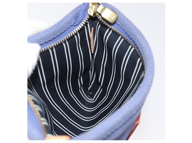 LOUIS VUITTON Antigua Pochette Platt PM Pochette Blu M40070 LV Auth 179777V - vista 18