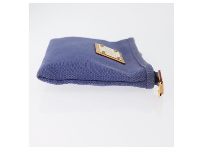 LOUIS VUITTON Antigua Pochette Platt PM Pochette Blu M40070 LV Auth 179777V - vista 4