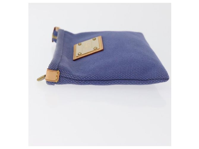 LOUIS VUITTON Antigua Pochette Platt PM Pochette Blu M40070 LV Auth 179777V - vista 5