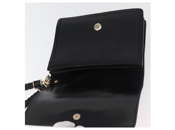 Clutch BURBERRY in pelle nera e oro Auth bs35150 Nero D'oro - vista 10